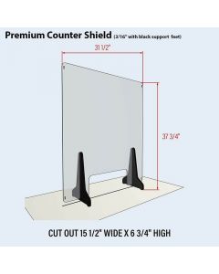 Polycarbonate Counter Shield