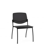 Sutro Stackable Chair Black plastic shell Armless